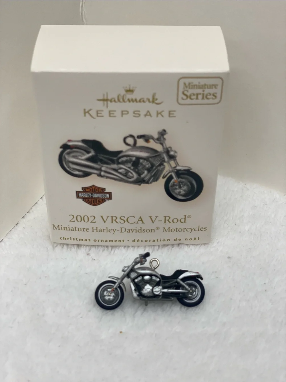 Hallmark Keepsake 2002 VRSCA V ROD Miniature Harley-Davidson Christmas Ornament